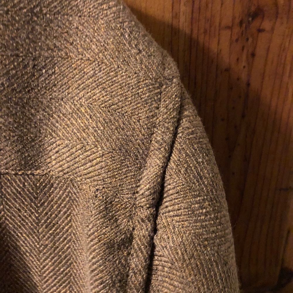 Stunning Shacket Houndstooth Wool Partial Zip Up … - image 5